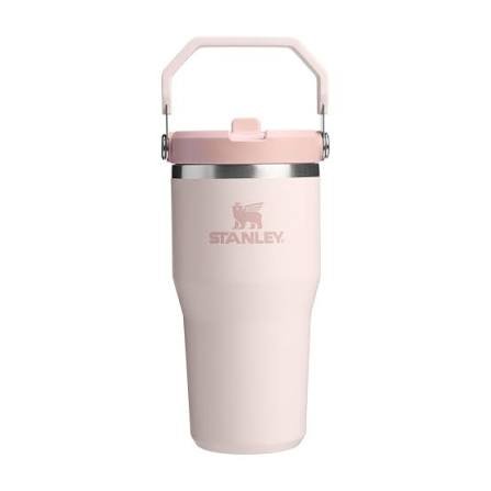Botella Stanley Flip Straw 20 oz palo rosa