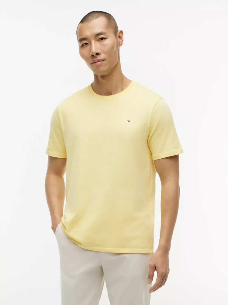 Camiseta Básica Tommy Hilfiger amarilla