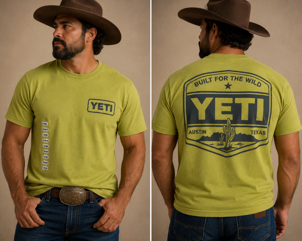 Camiseta Yeti verde texas