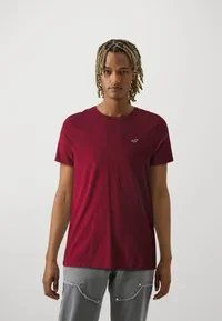 Camiseta Básica Hollister vino