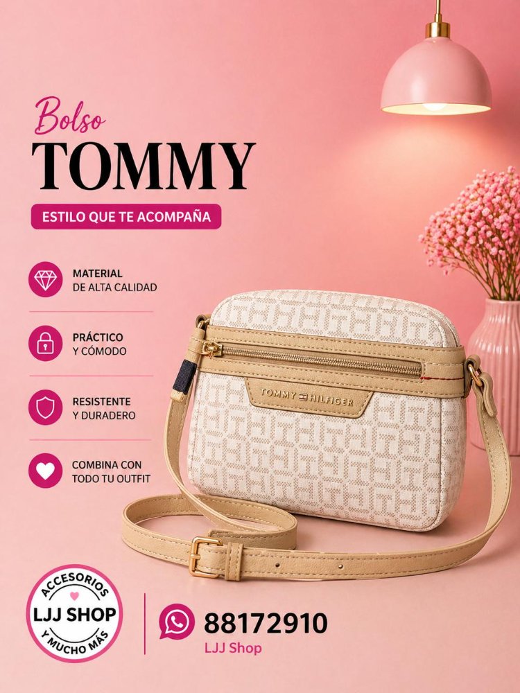 Bolso beige Tommy Hilfiger