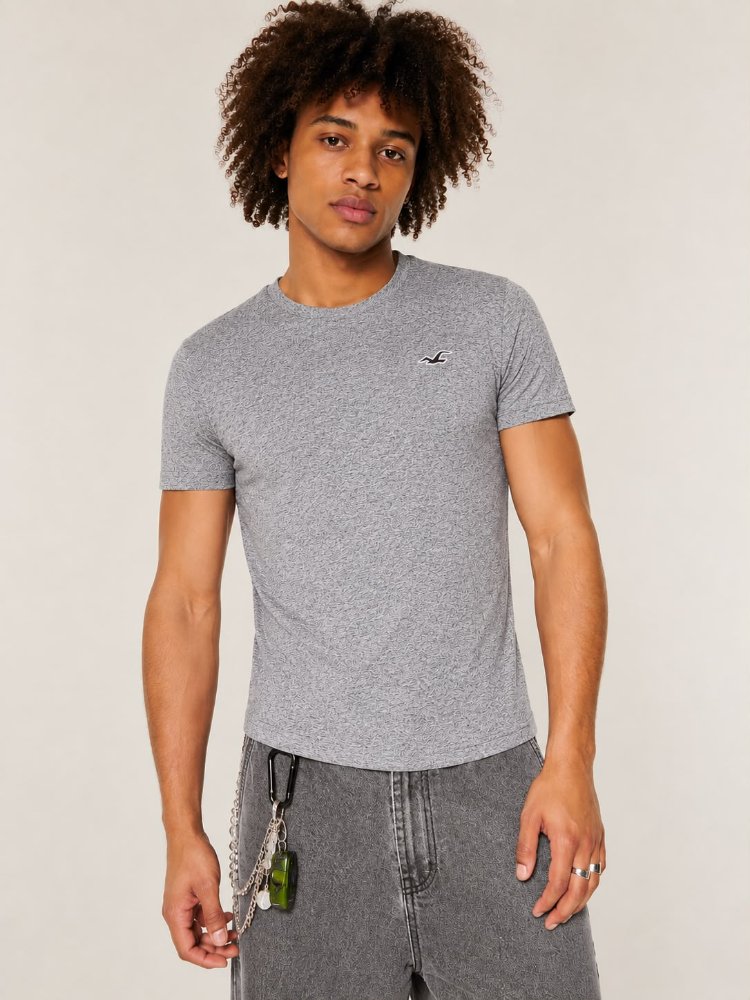 Camiseta Básica Hollister gris