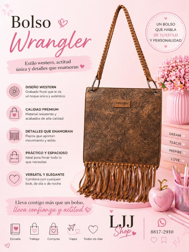 Bolso cafe Wrangler tipo Western