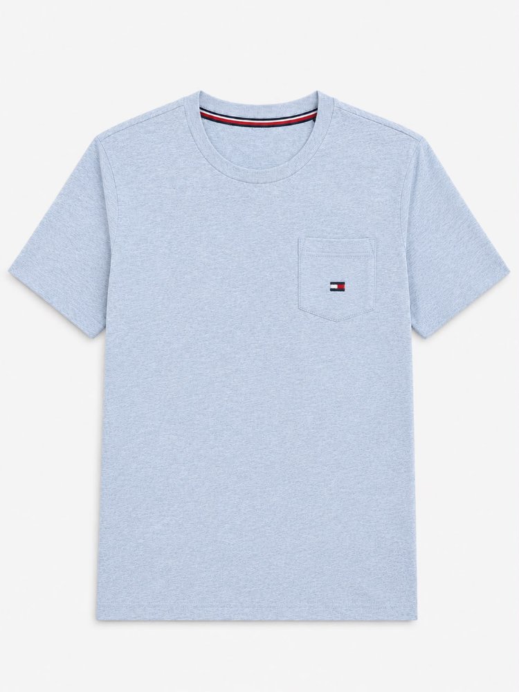 Camiseta Básica Tommy Hilfiger celeste 3