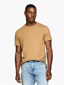 Camiseta Básica Tommy Hilfiger beige oscuro