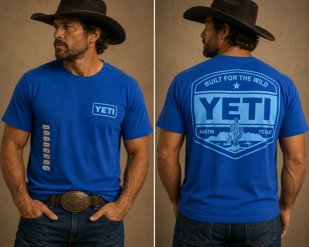 Camiseta Yeti blue texas