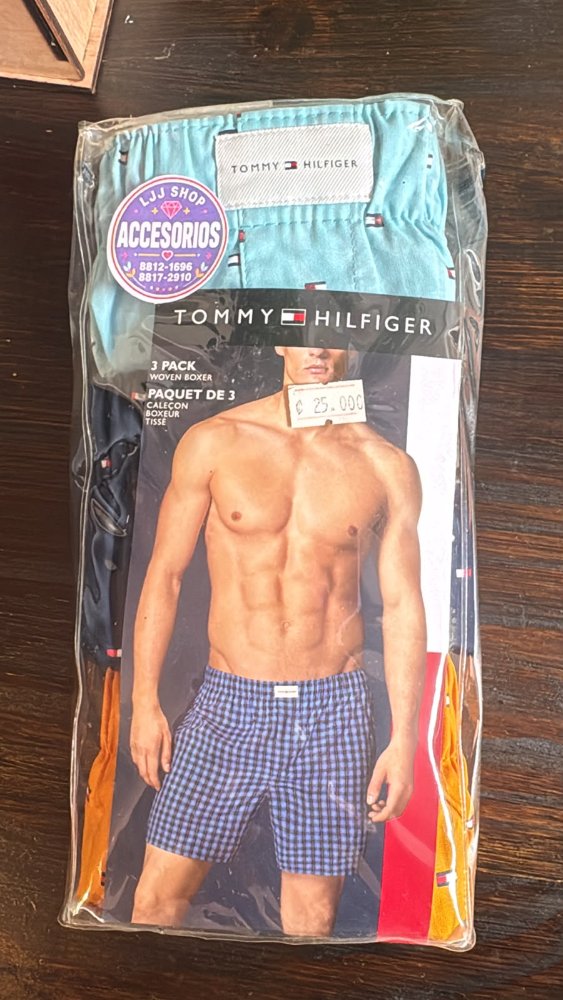 Bóxer Tommy Hilfiger  flojo  3 pack Talla S Logos