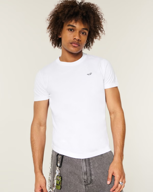 Camiseta Básica Hollister blanco