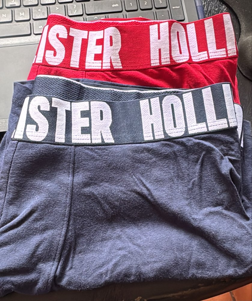 Boxer Hollister azul/rojo 2 pack Talla L