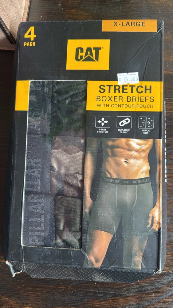 Boxer CAT 4 pack talla XL