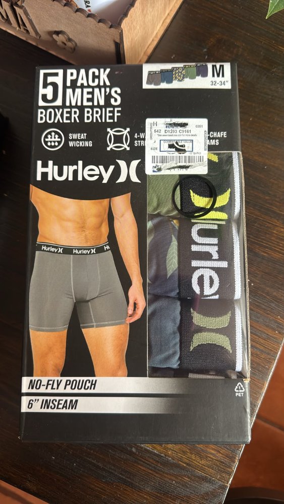 Boxer Hurley 5 pack licra Talla M