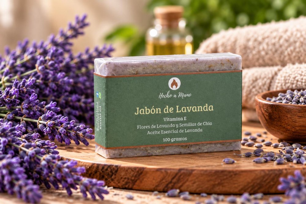 Jabón Artesanal de Lavanda