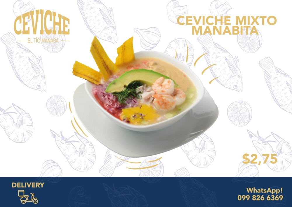 Ceviche mixto manabita