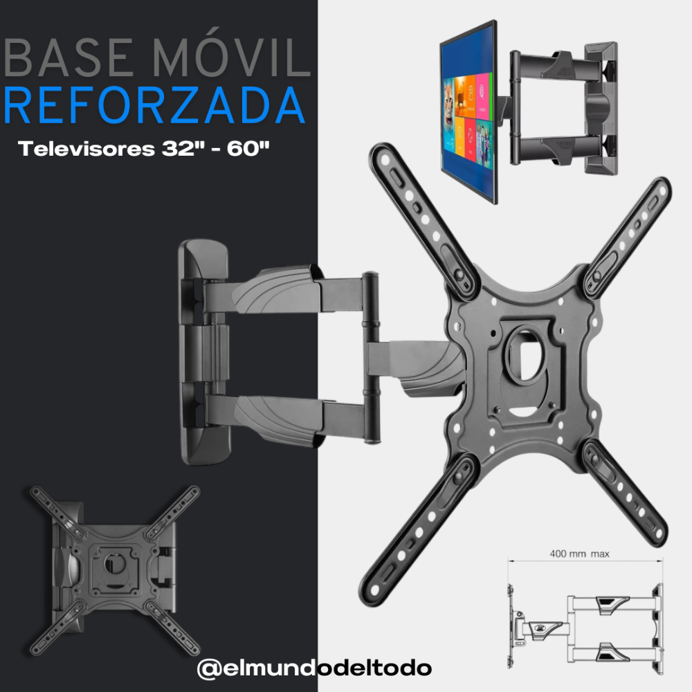 Base Móvil Reforzada para TV (32" - 60")