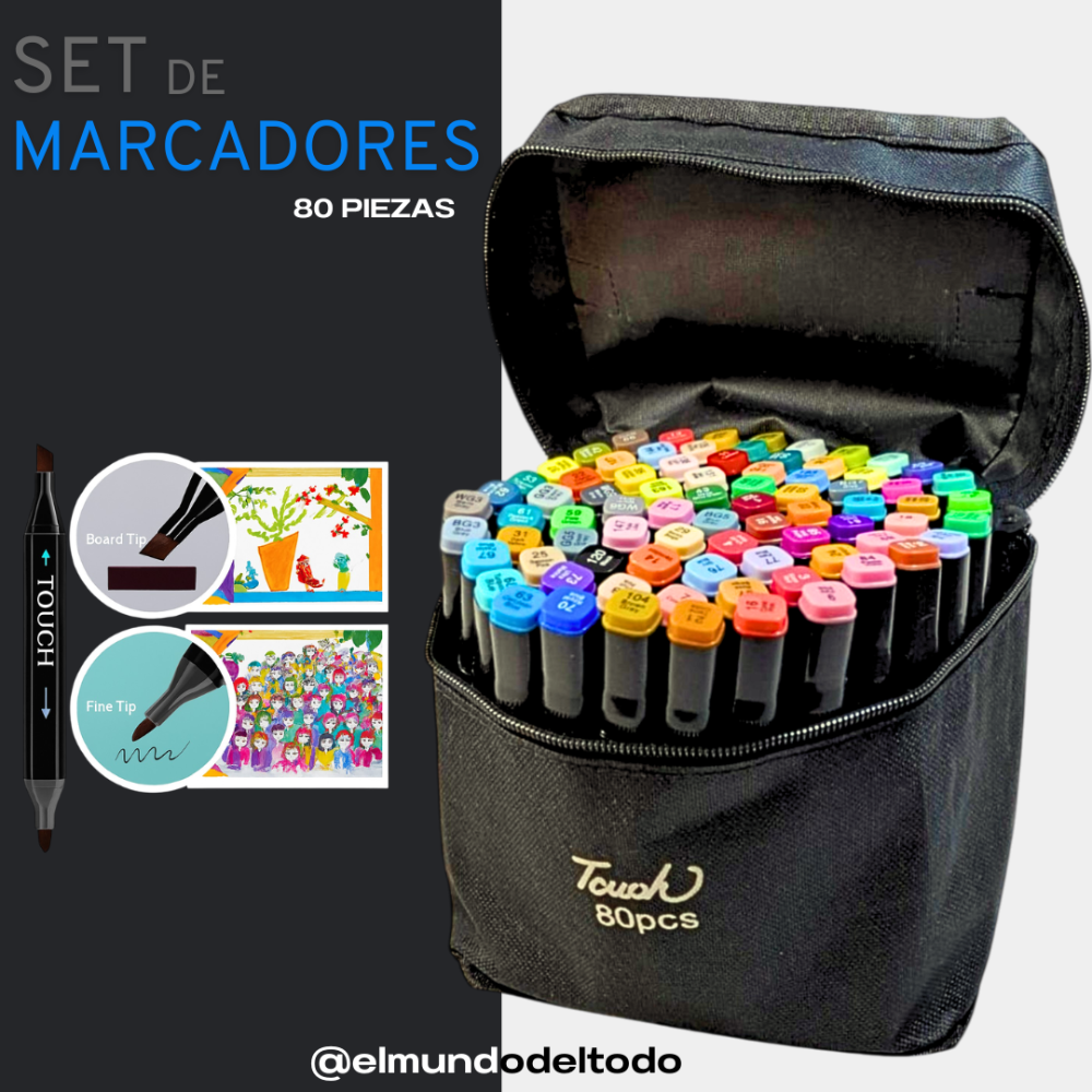 Marcadores doble Touch (80pcs)
