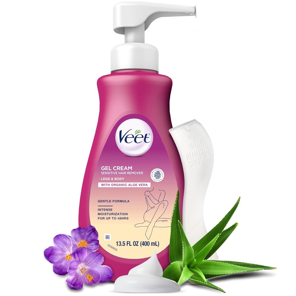 Gel  Depilador Veet Gel Cream Sensitive (Aloe Vera & Violet) (400ml)