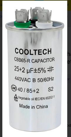 CAPACITOR DOBLE COOLTECH 25 + 2 P/AIRE