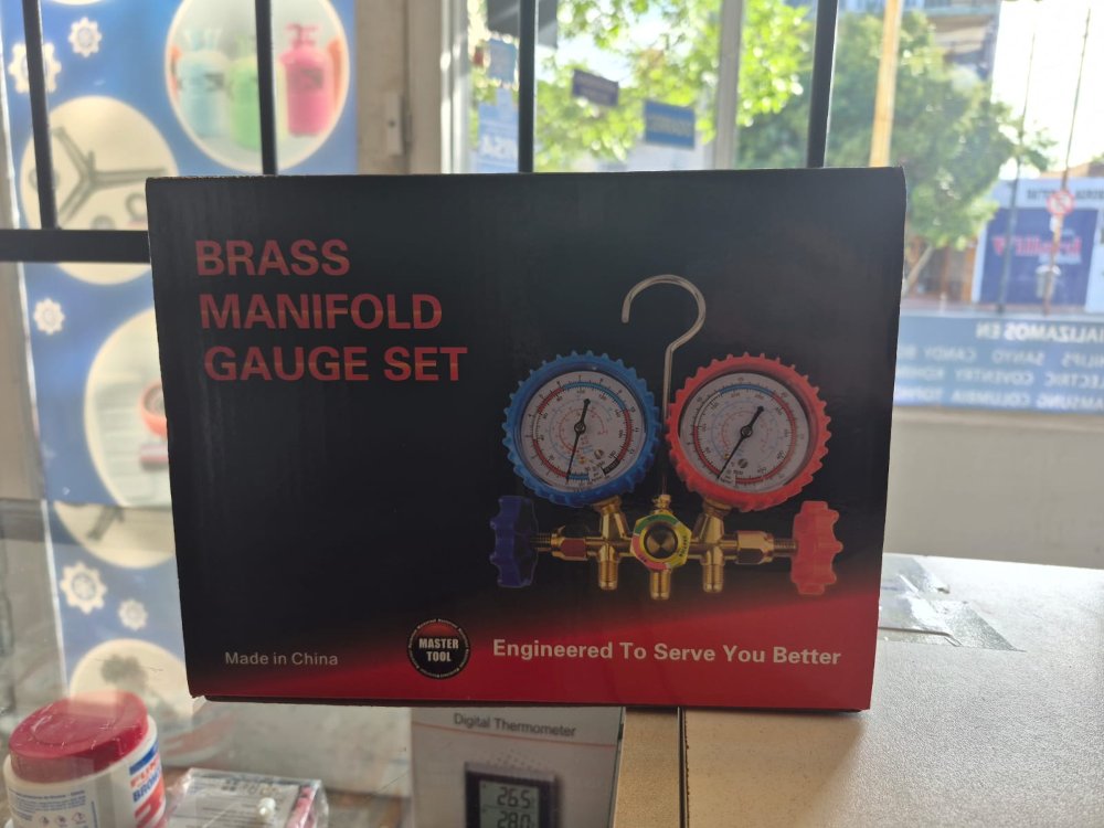 MANIFOLD BRONCE R12-22-134 C/MANGUERA MASTERTOOL