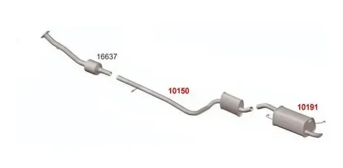 10150 - Silencioso Intermediario Ecosport 1.6