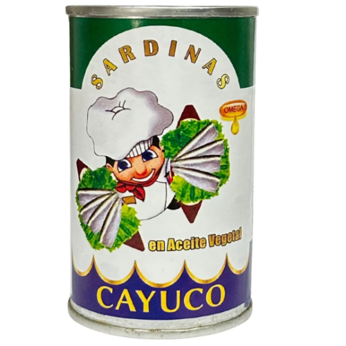 Sardina Cayuco aceite vegetal 170gr