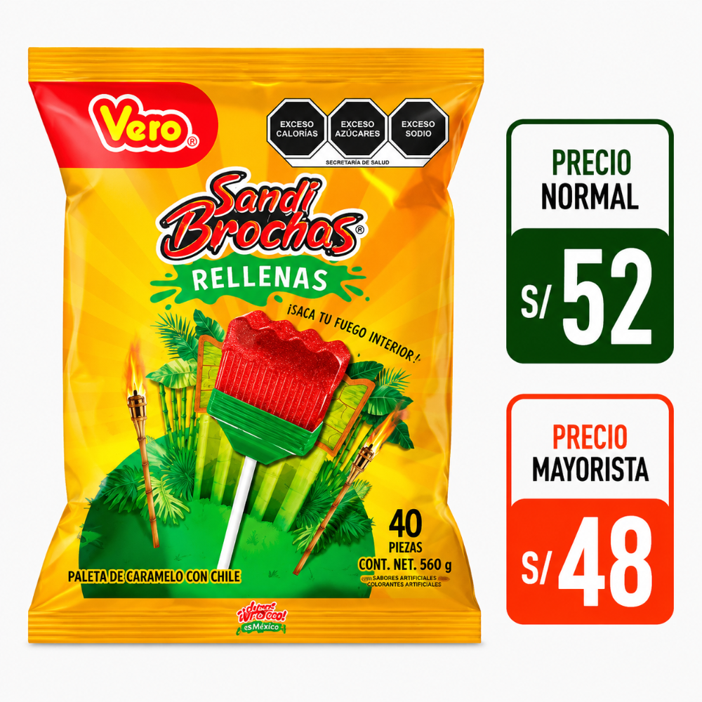 SANDIBROCHAS RELLENAS 40 PZS