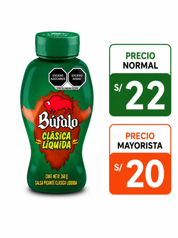 Búfalo clásica líquida 260g