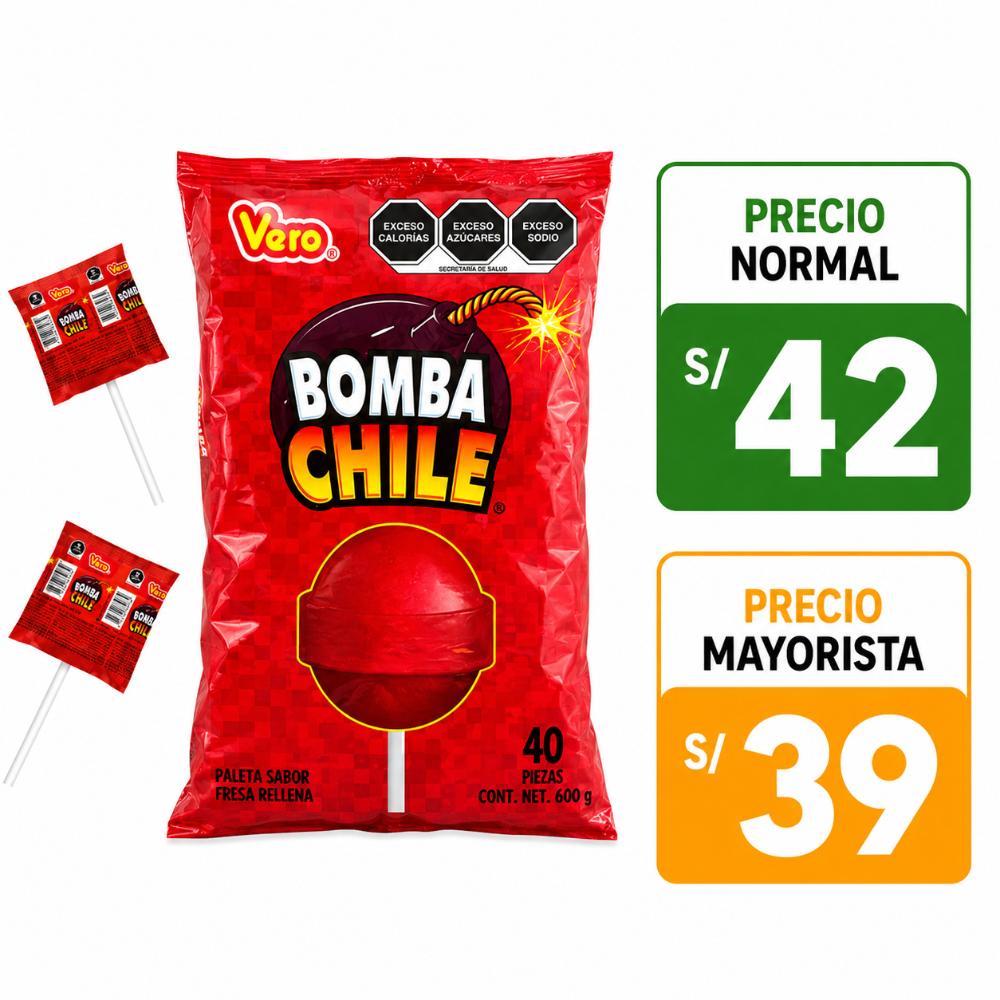 A056 Bomba chile 40 paletas