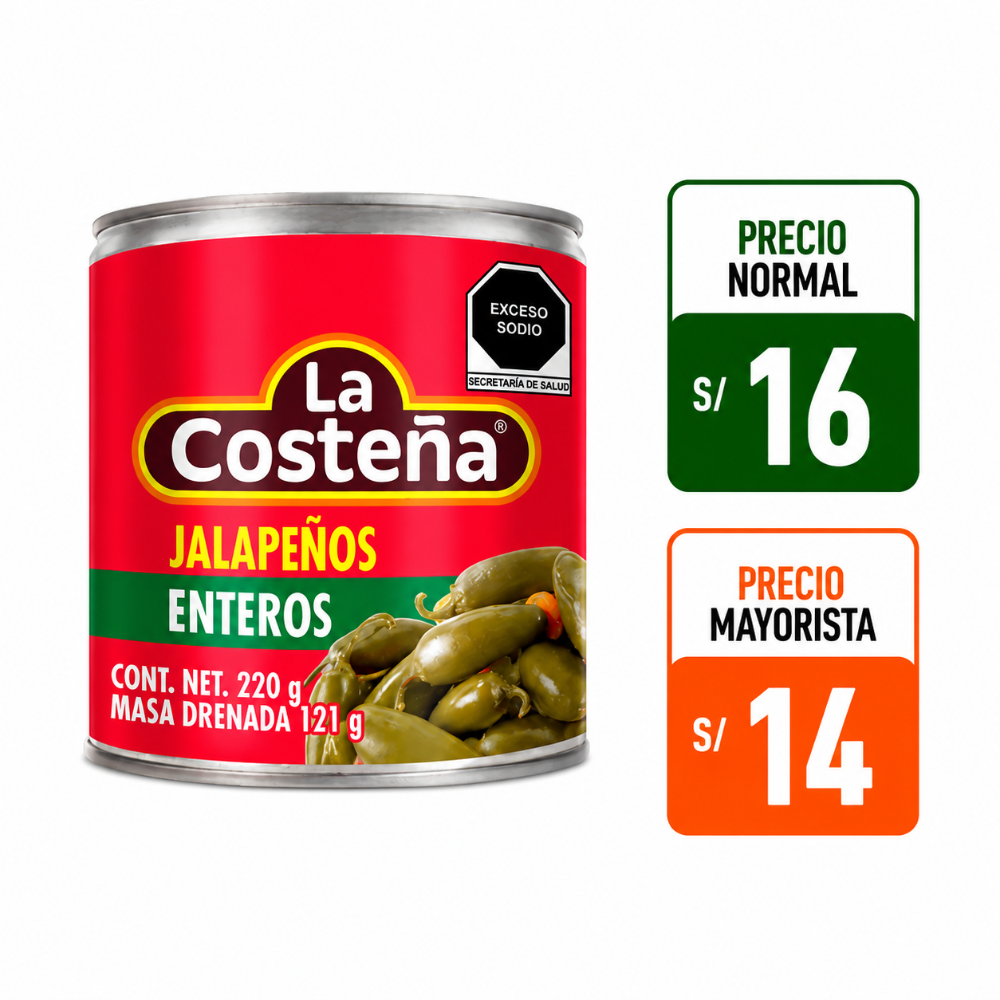 A143 JALAPEÑOS ENTEROS 220g
