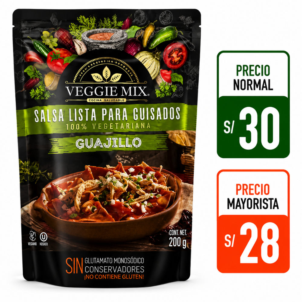 A136 guajillo lista para guisados veggie mix 200g