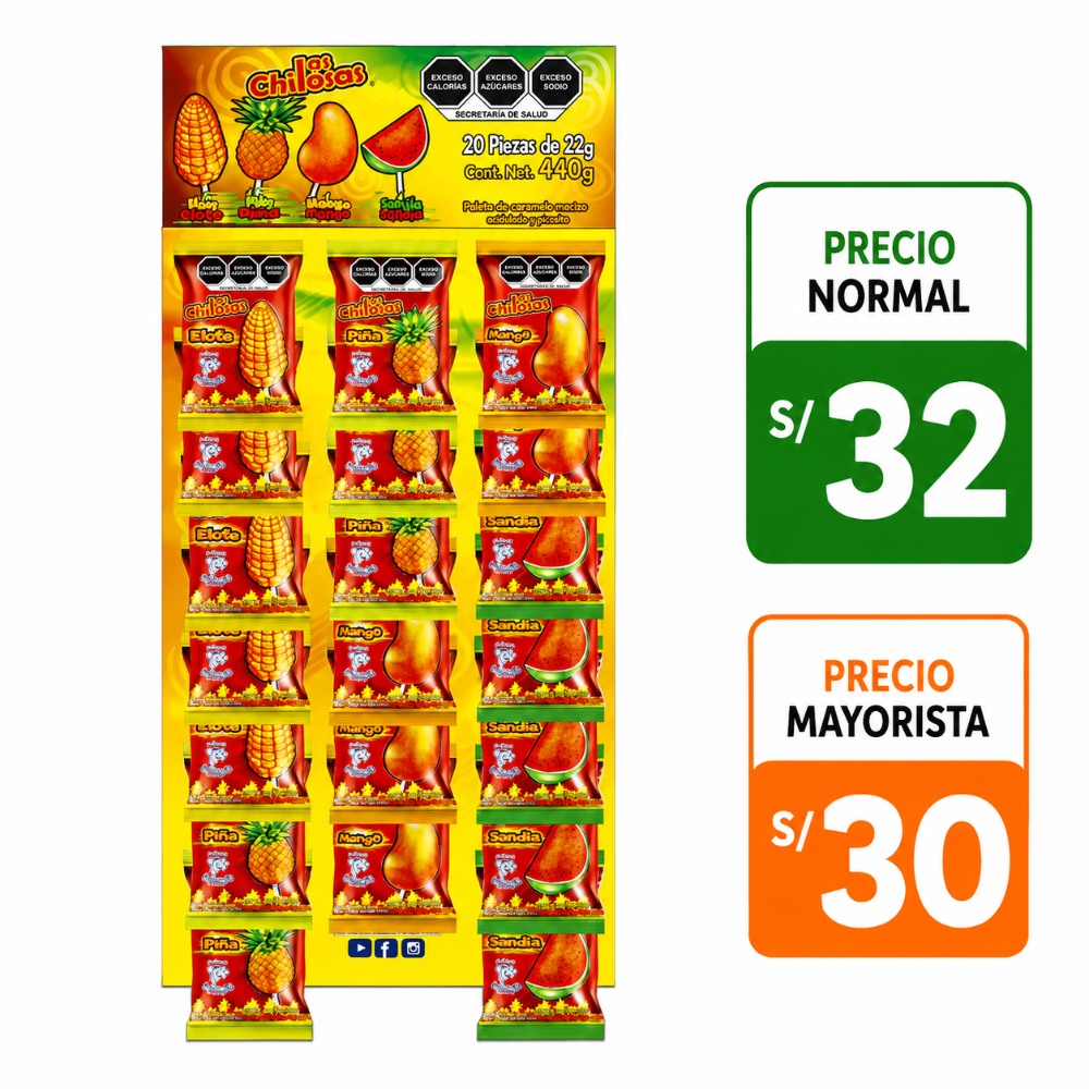 A068 paletas Chilosas 20 paletas