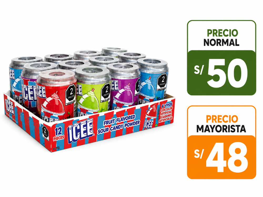 A199 Lata Icee polvo Acidulado 12 pzs