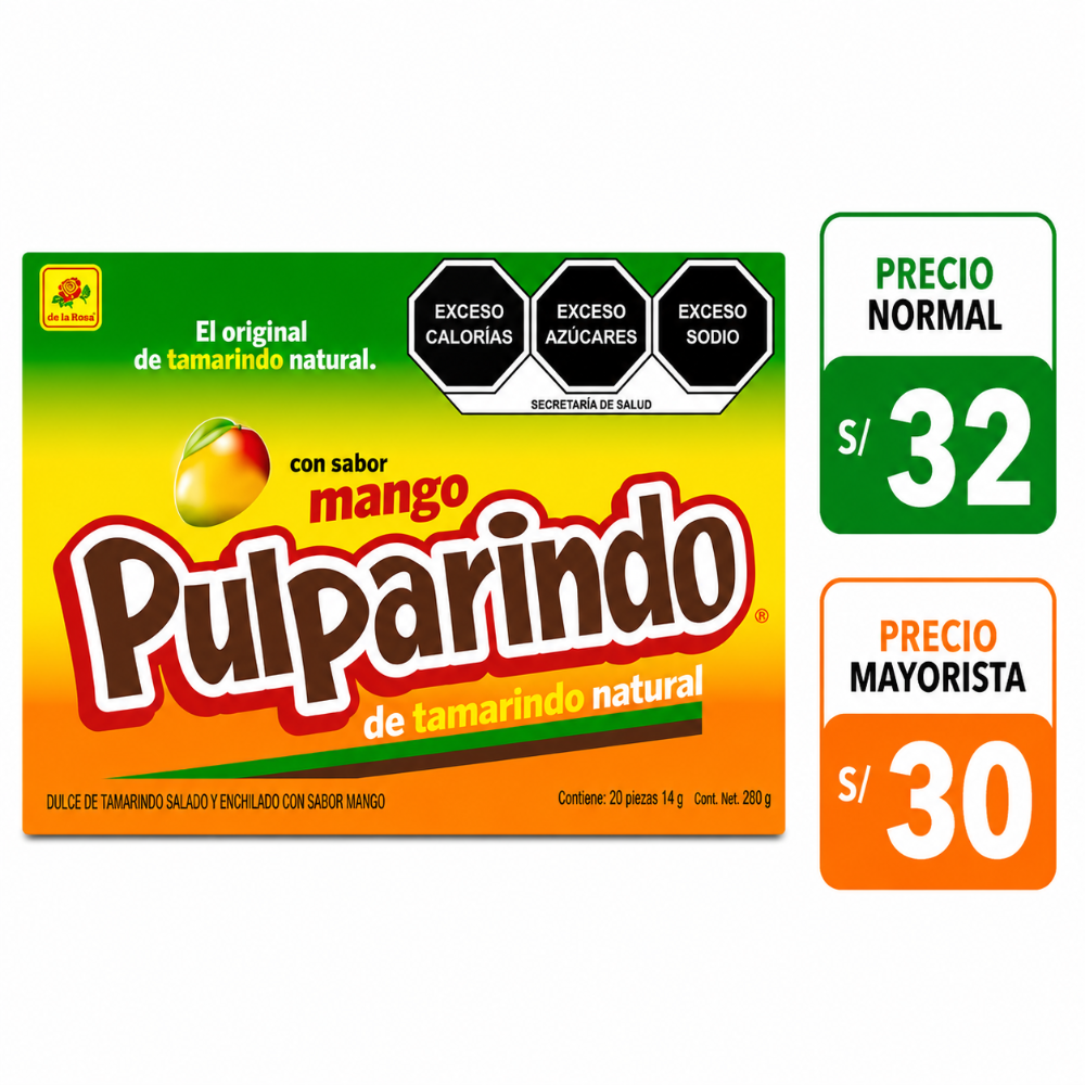 A089 Pulparindo mango 20 pzs de 14grs c/u