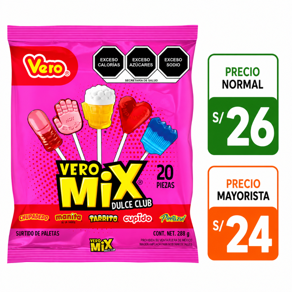 A072 Vero mix dulce 20 pzs