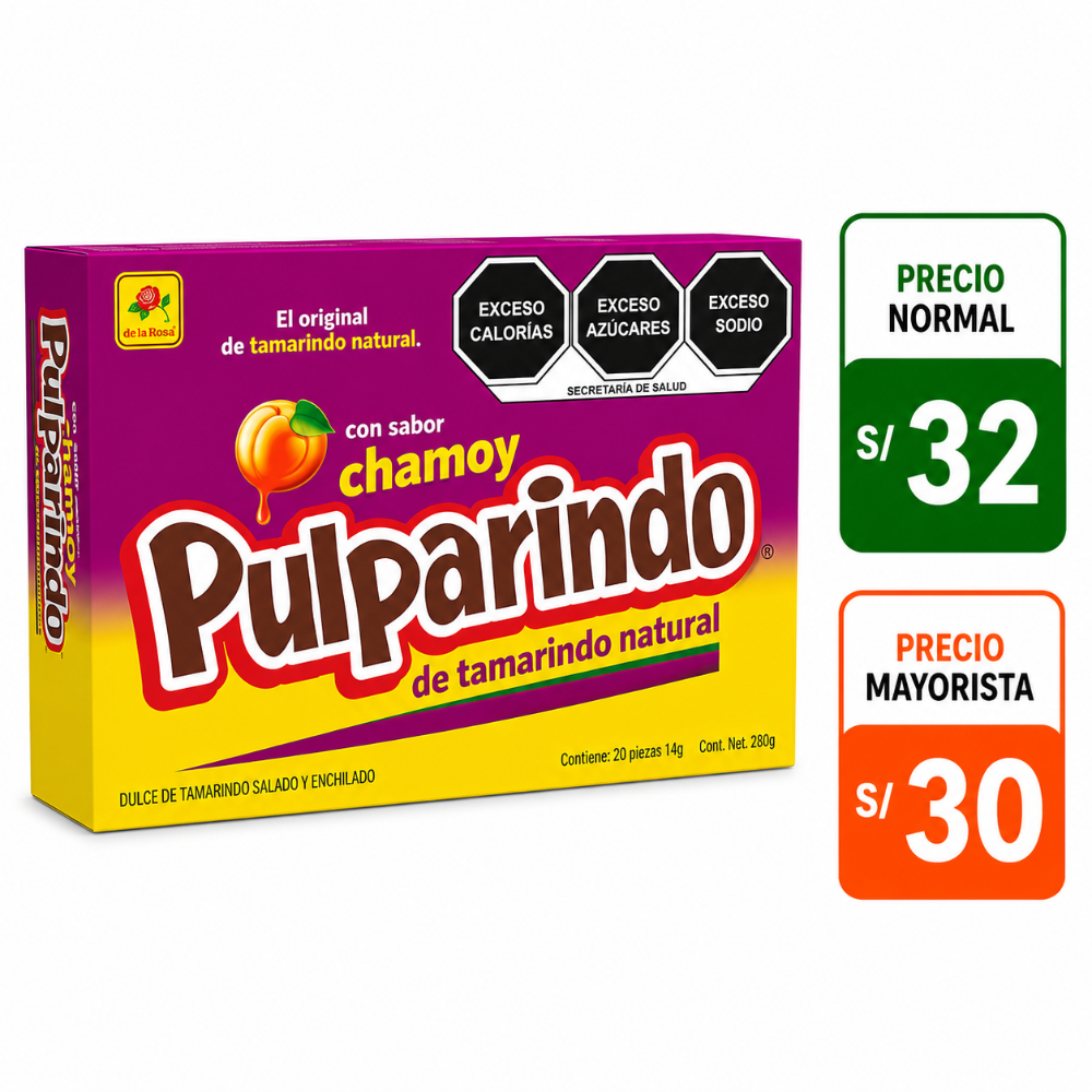 A087 Pulparindo chamoy 20pzs 14gr. C/u