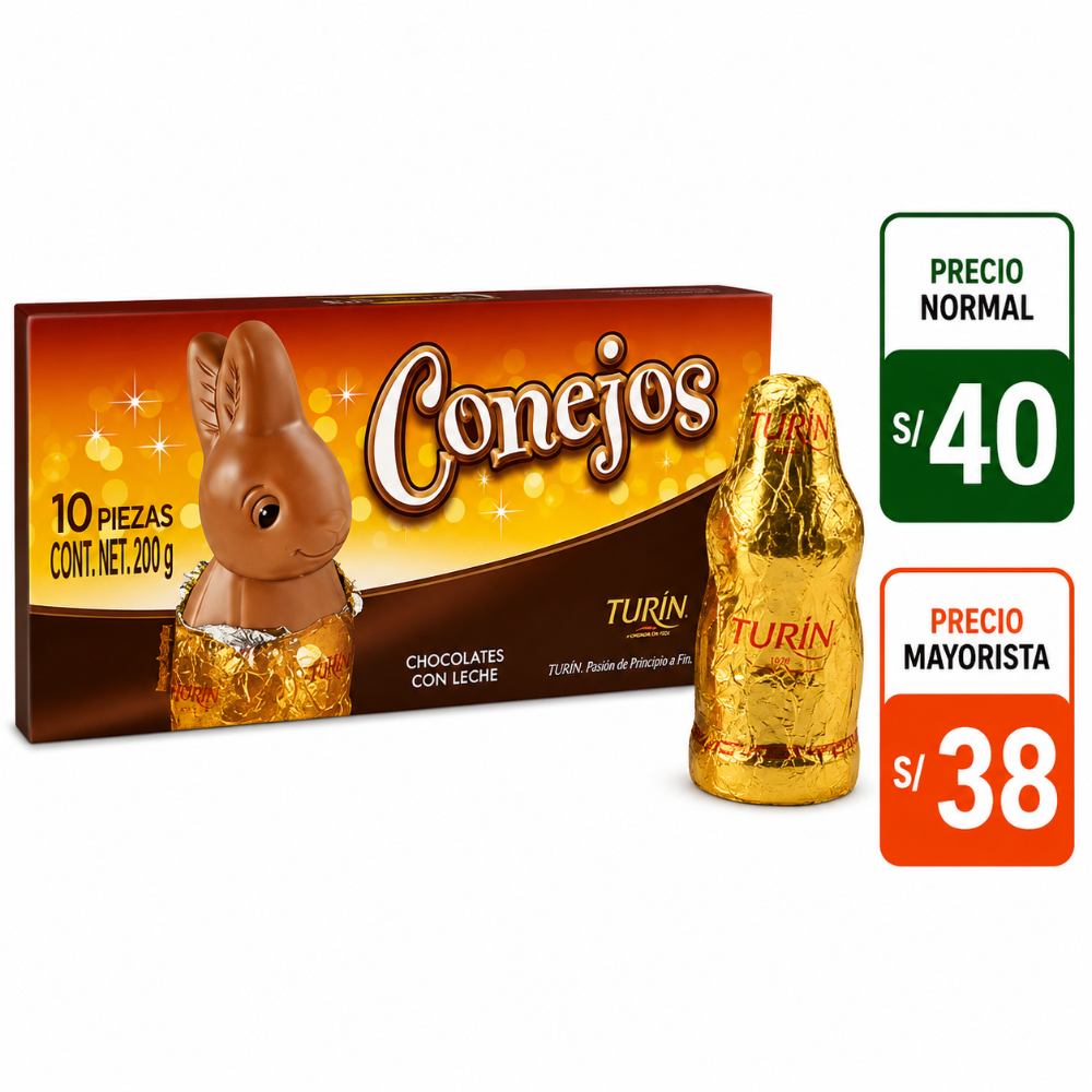A099 Chocolate conejo 10 pzs