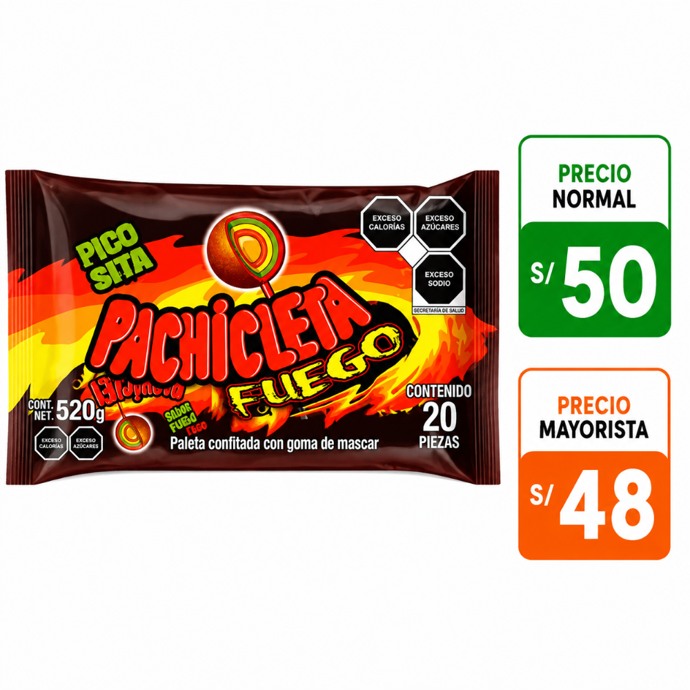 A074 Pachicleta fuego 20 pzs