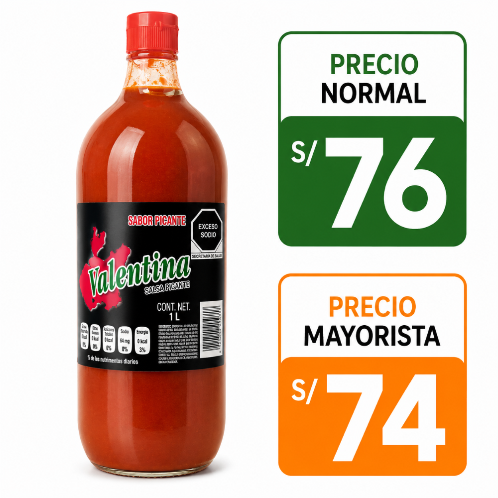 A168 Valentina picante negra 1L