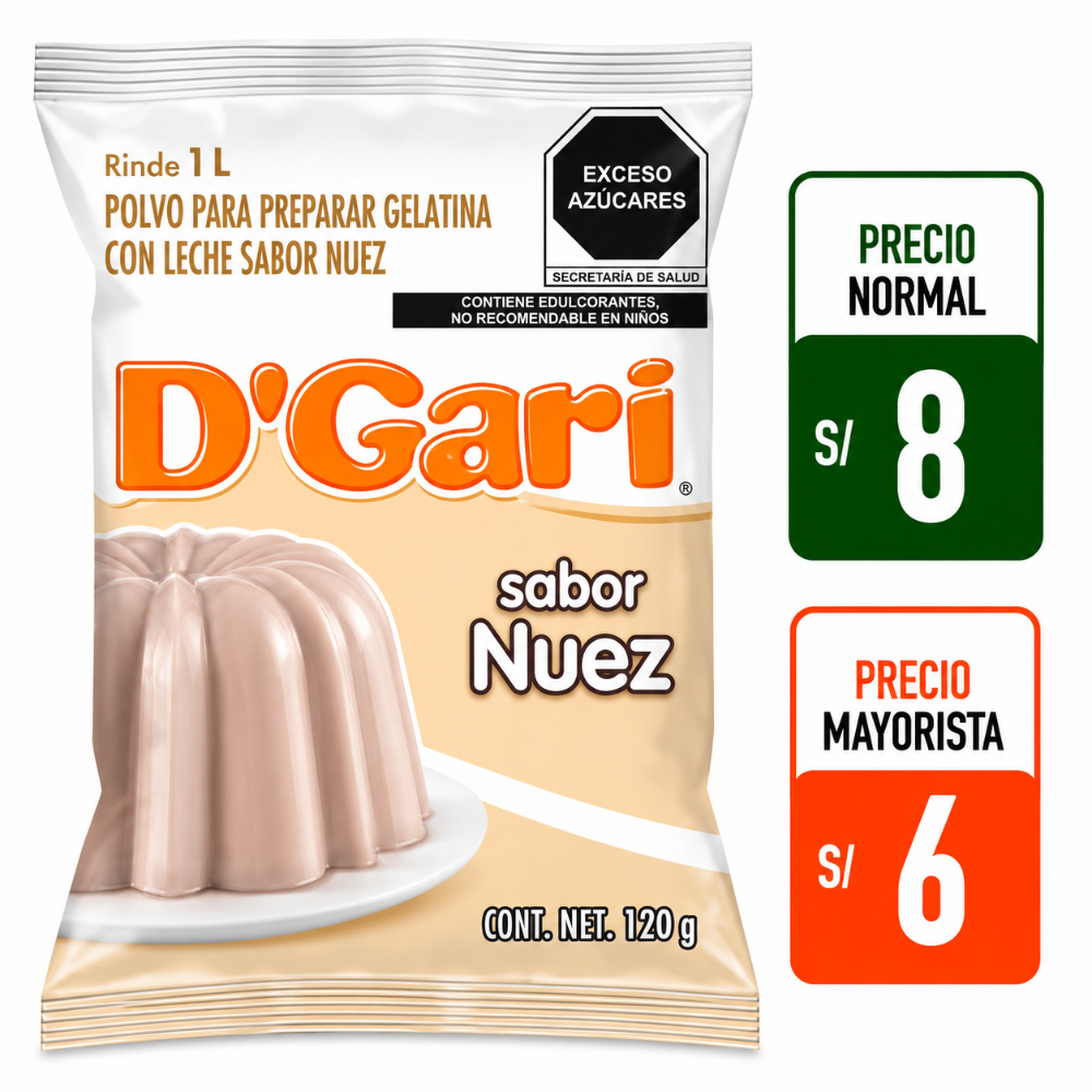 A149 gelatina sabor nuez 120g