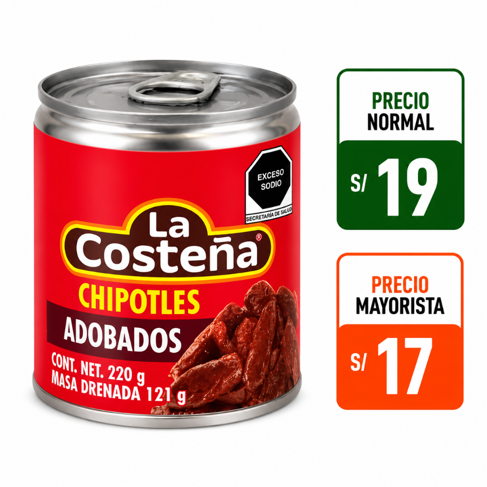 A146 Chipotle adobado costeña 220gr