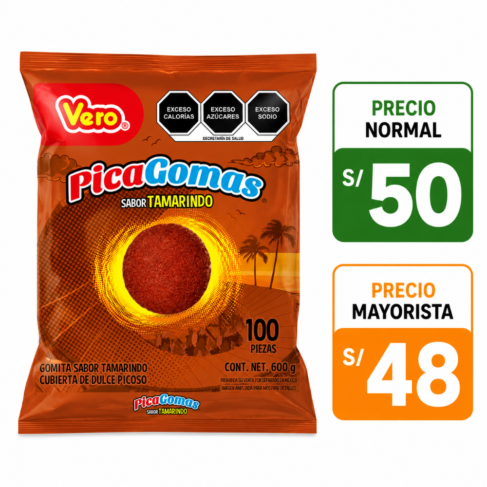 A061 Picagomas Tamarindo 100pzas 600gr