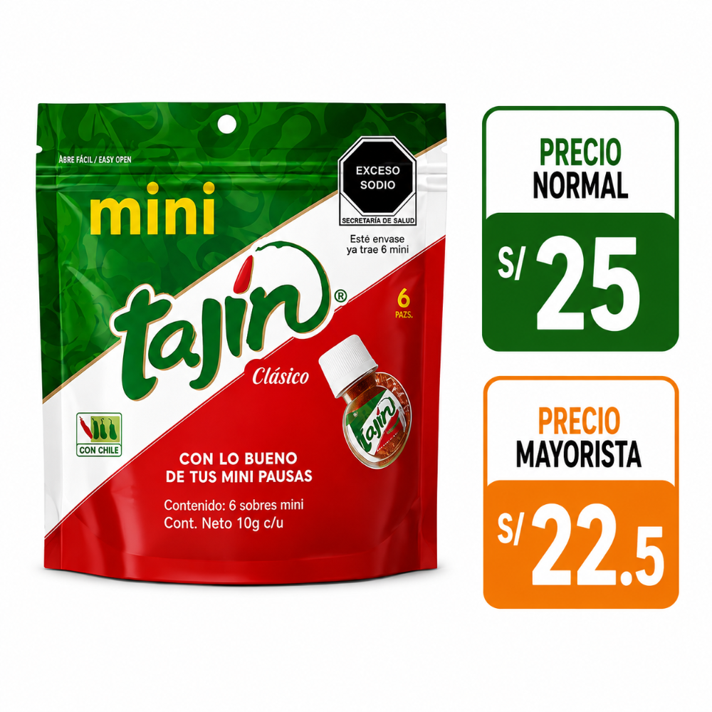 A011 Tajín mini 10 piezas 10g c/u