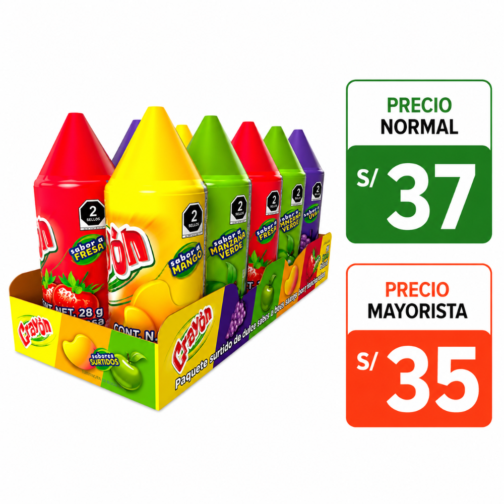 A041 Crayón sabores 10 pzs