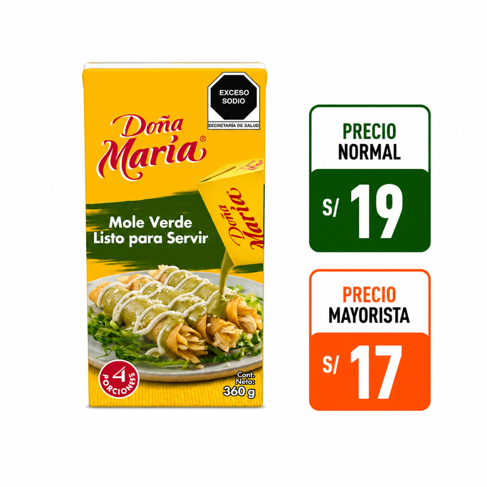 A142 Mole verde listo para servir 360gr