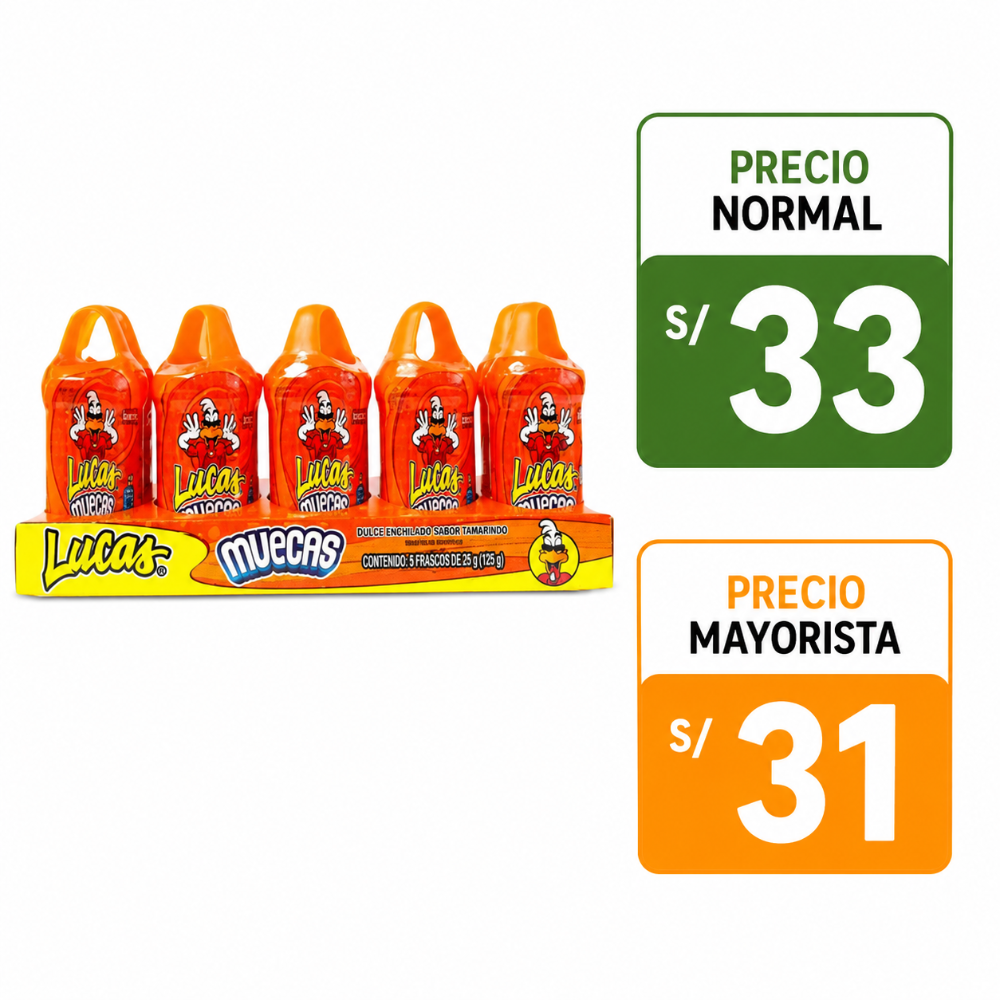 A161 Lucas muecas mango 10 pzs de 24 c/u