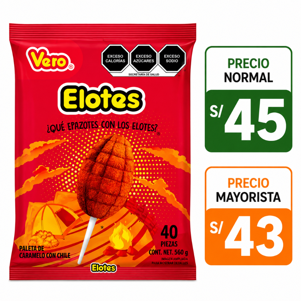 A064 paletas elote 40pzs 540g