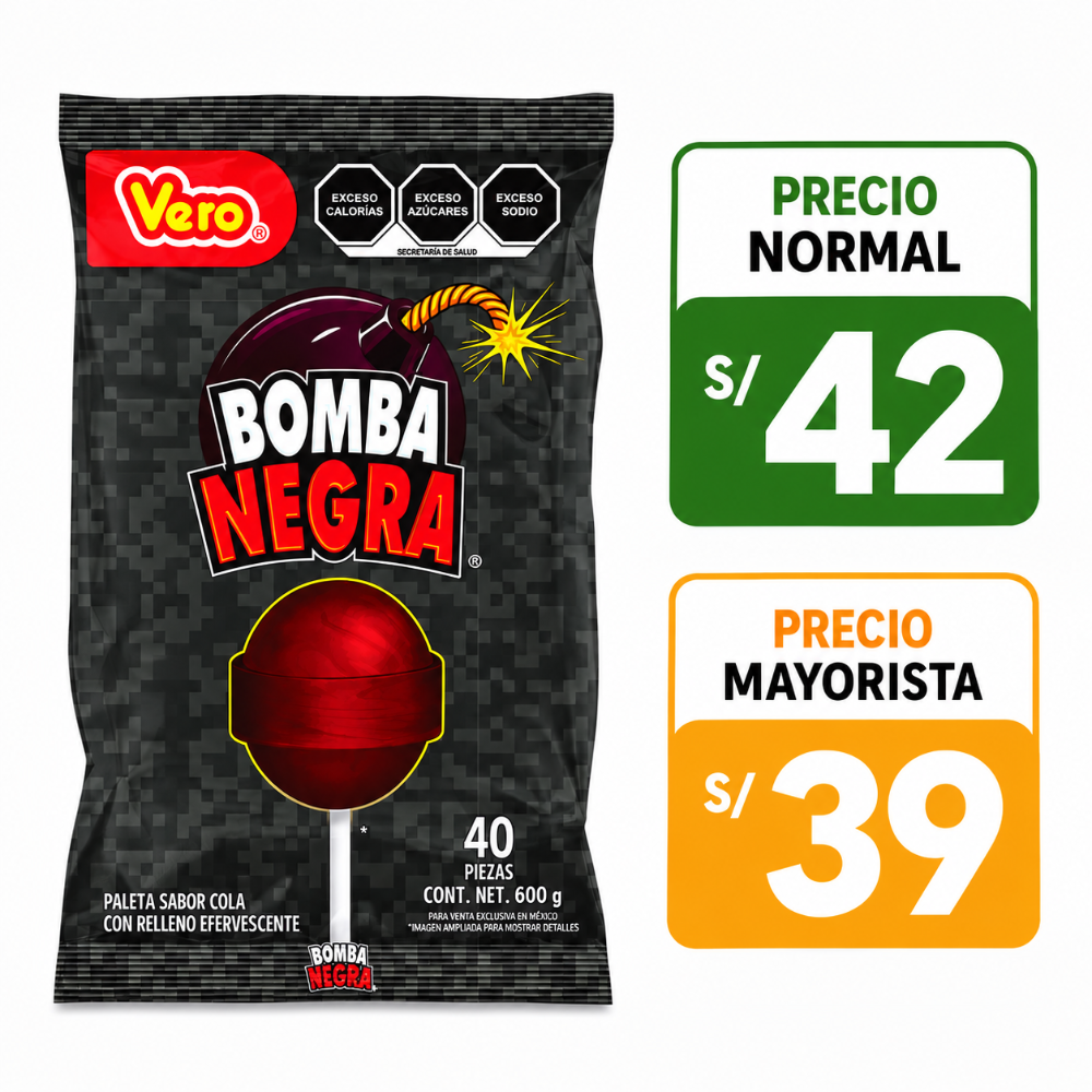 A055 Bomba negra 40 paletas