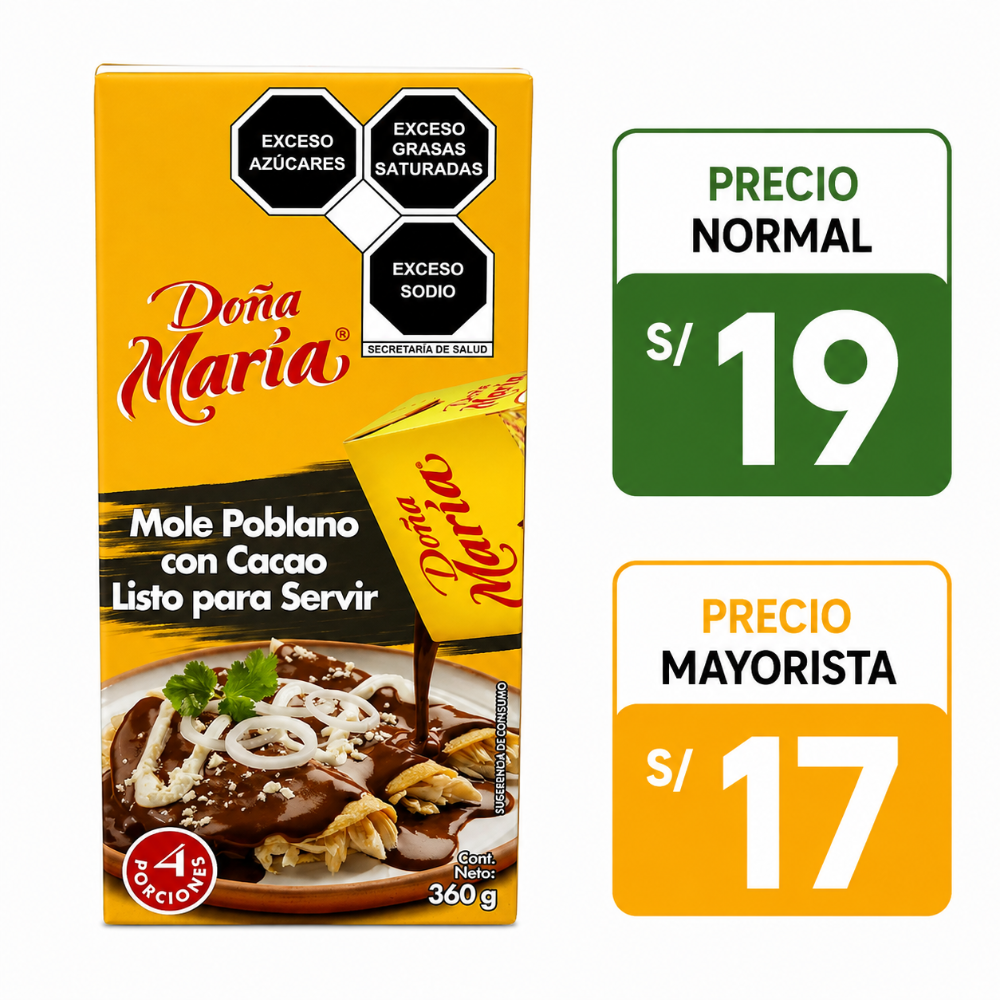 A194 mole poblano con cacao listo para servir 235 G