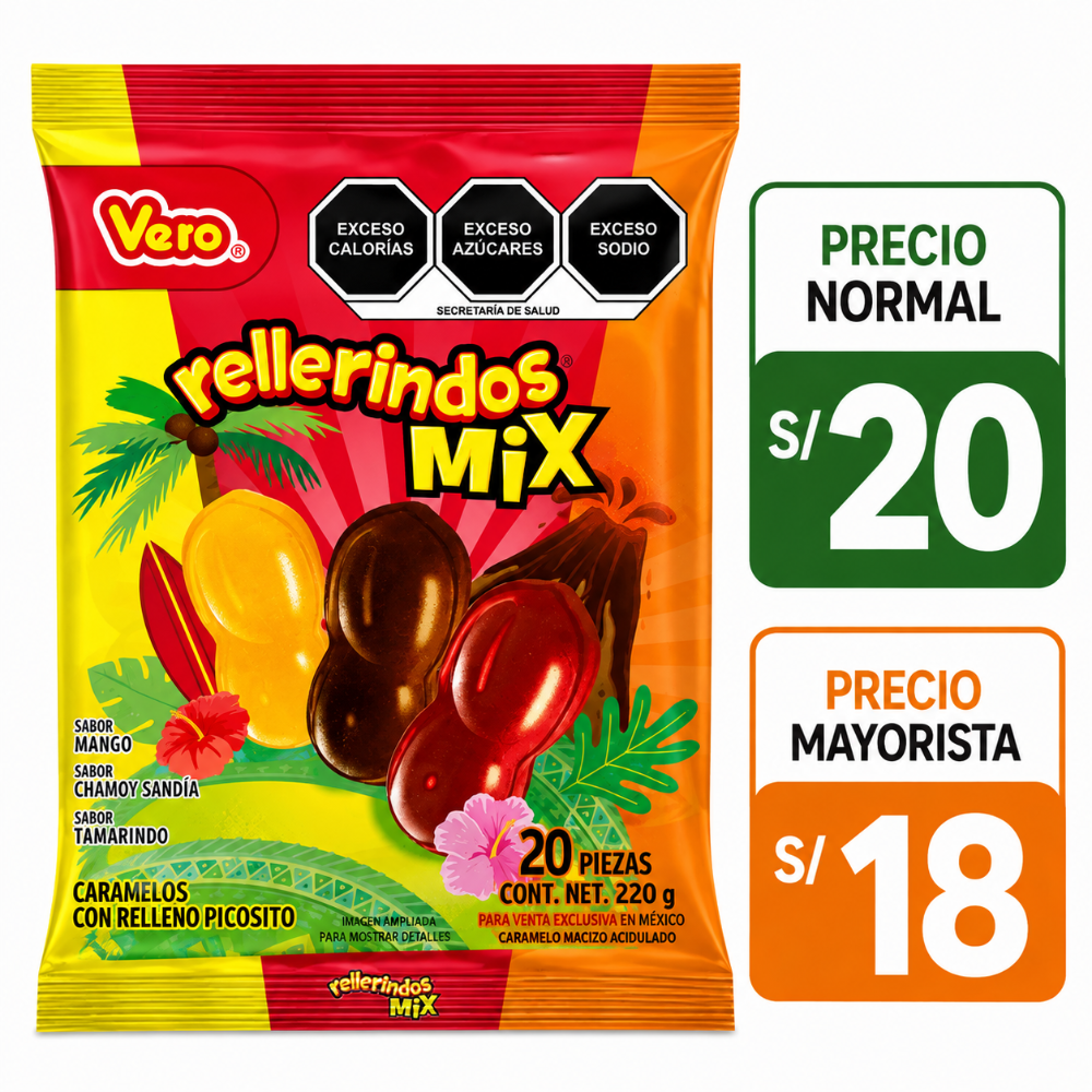A066 Rellerindos mix 20pzas 220grs