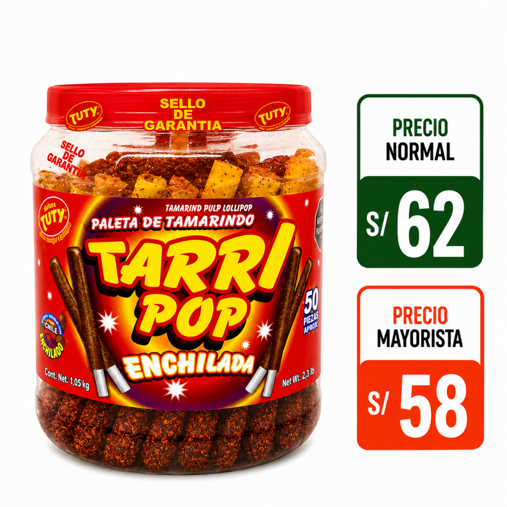 Tarri Pop Tamarindo 50pzs