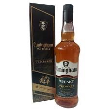 WHISKY CUNINGHAM BLACK 750ML+VASO